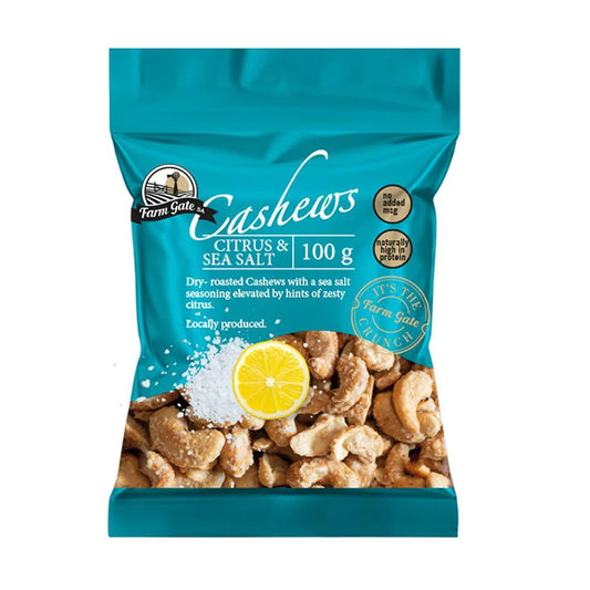 Citrus & Sea Salt Flavoured Cashew Nuts